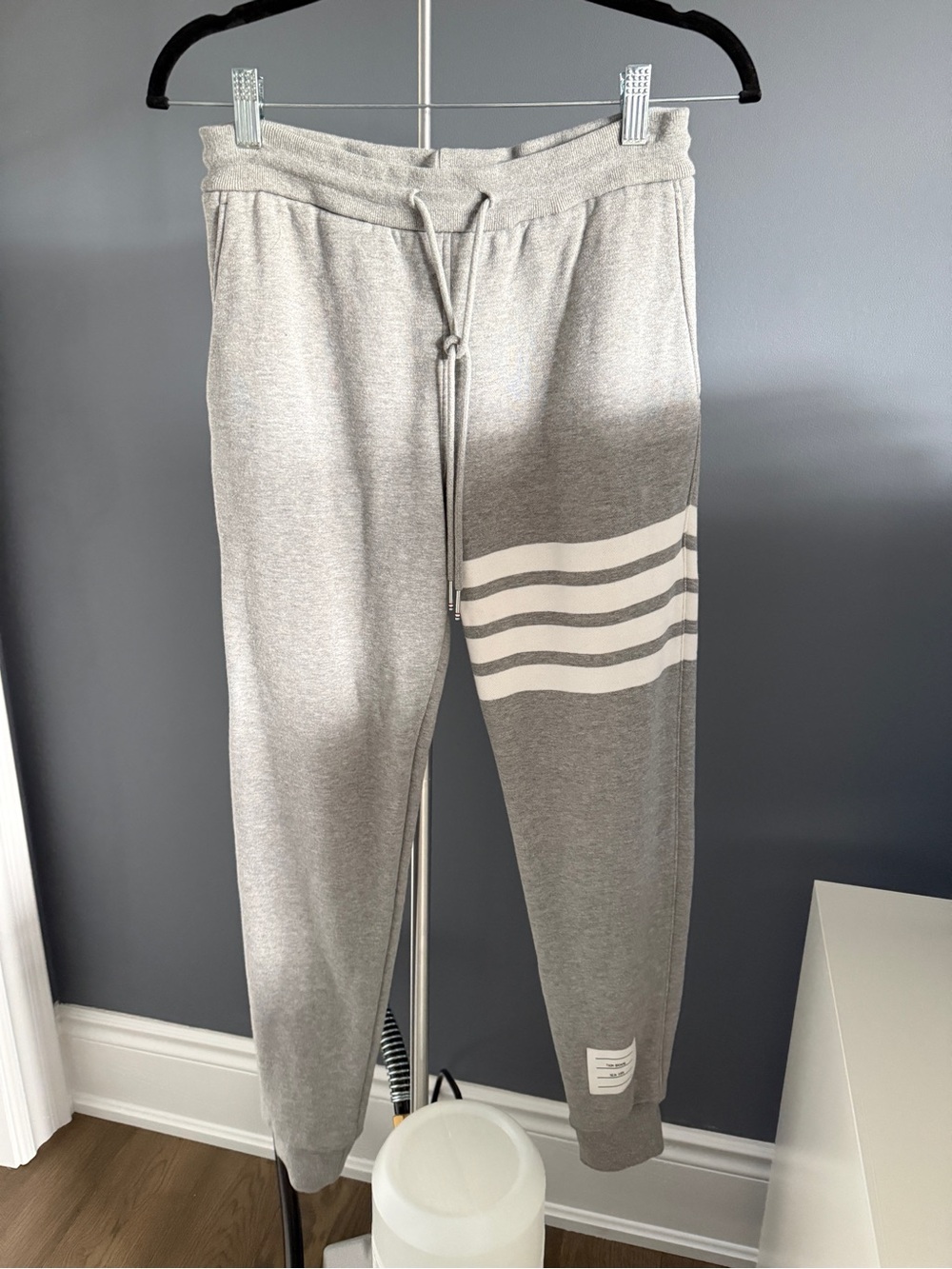 Thom Browne Gray Loopback 4-Bar Sweatpants